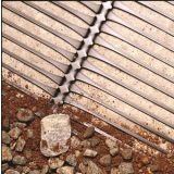 RE570 merev csomópontú, egyirányban teherviselő nagy sűrűségű polietilén georács