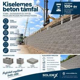   Kiselemes-beton Támfal – Georáccsal erősített támfalrendszer / 100+ év
