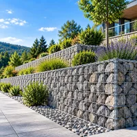 Hegesztett gabion támfal